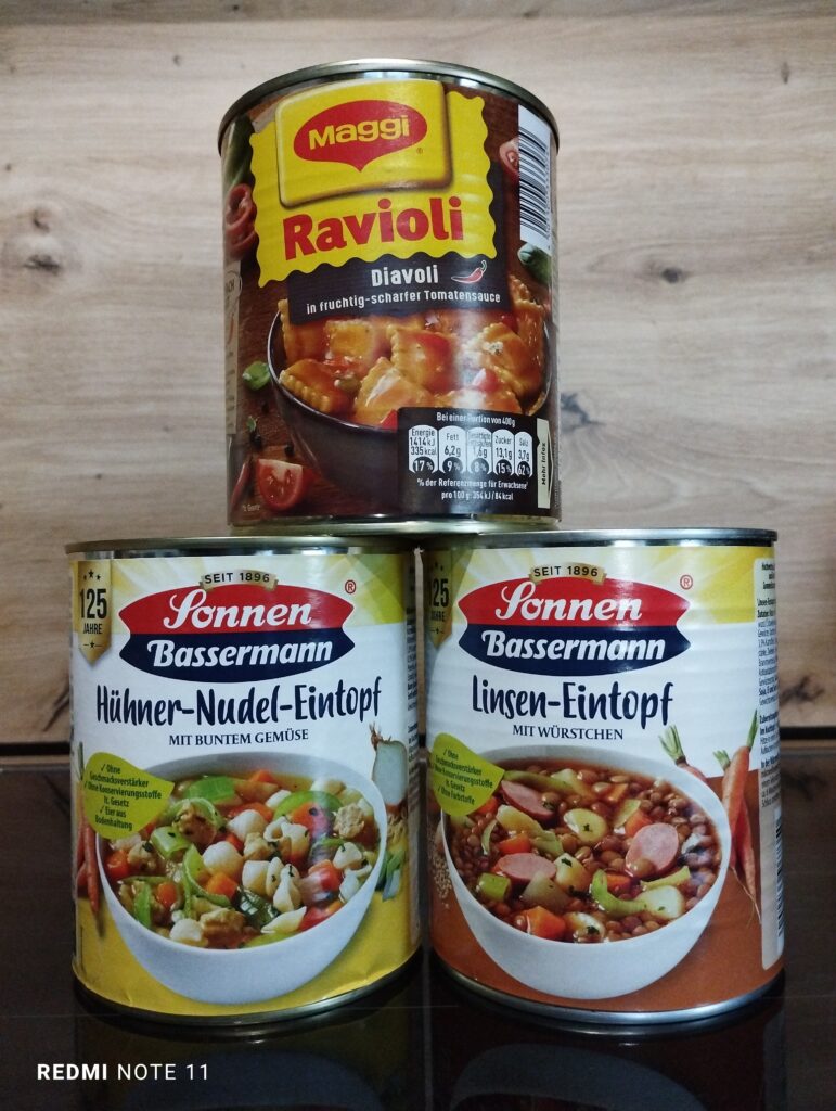 Hühner-Nudel-Linsen-Eintopf mit Ravioli